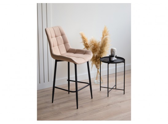 Полубарный стул Челси бежевый (zd 210) / черный в Каменске-Уральском