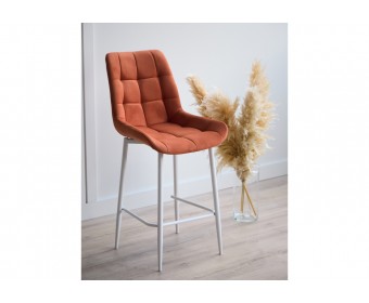 Полубарный стул Челси 360 терракотовый (zd 432) / белый