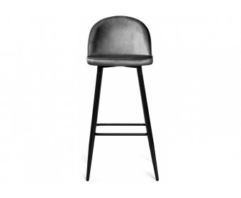 Барный стул Dodo 1 dark grey with edging / black