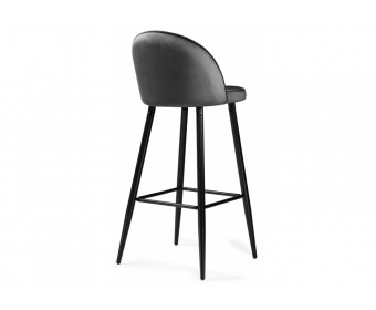 Барный стул Dodo 1 dark grey with edging / black