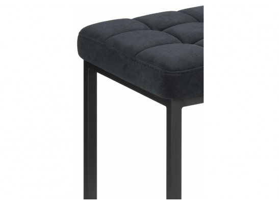 Барный стул Лофт ткань катания черный / черный матовы в Каменске-Уральском