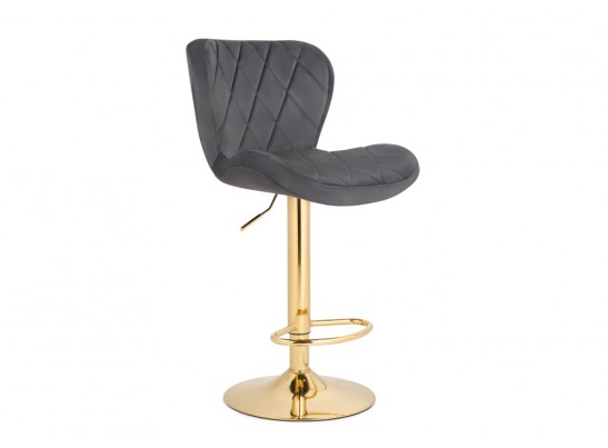 Барный стул Porch dark gray / golden в Каменске-Уральском