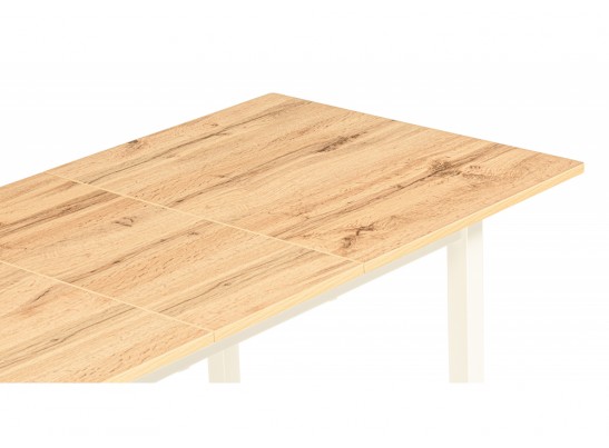 Деревянный стол Аркон 110(130)х68х75 дуб вотан / белый в Каменске-Уральском