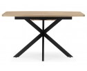 Деревянный стол Индиана 130(170)x80 дуб кунео / черный
