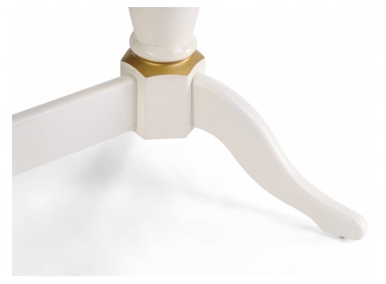 Деревянный стол Кантри 120(160)х80х75 слоновая кость с золотой патиной в Каменске-Уральском