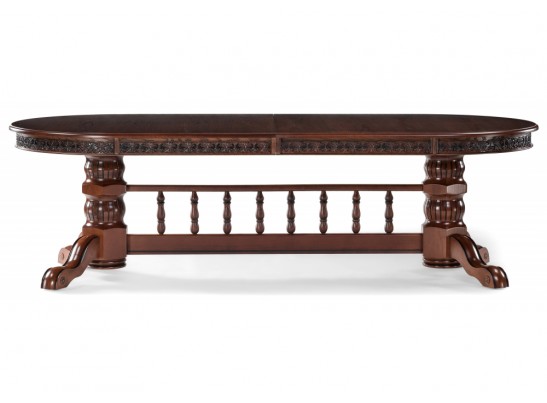 Деревянный стол Кассиль орех / коричневая патина в Каменске-Уральском