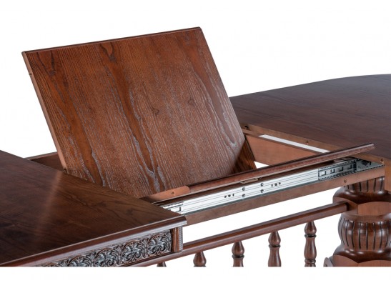 Деревянный стол Кассиль орех / коричневая патина в Каменске-Уральском