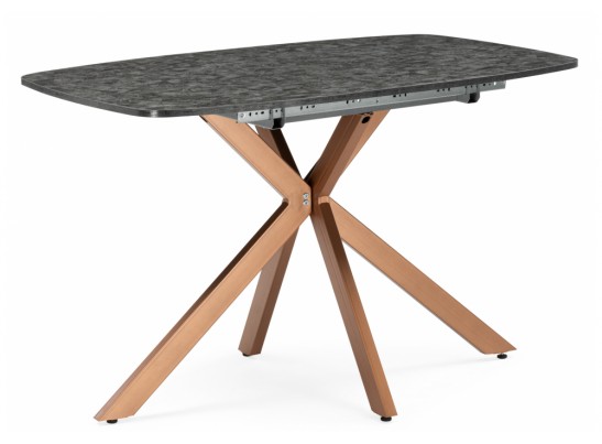 Деревянный стол Кортез 116(160)x77 раздвижной малави / медь