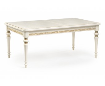 Деревянный стол Маранта 180(240)х105х78 слоновая кость