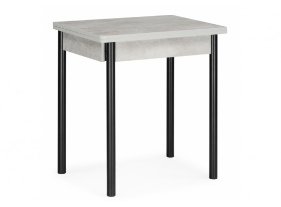 Деревянный стол Валдез 50(100) х 700 бетон метрополитан / черный матовый в Каменске-Уральском