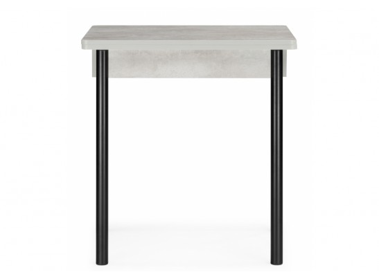 Деревянный стол Валдез 50(100) х 700 бетон метрополитан / черный матовый в Каменске-Уральском