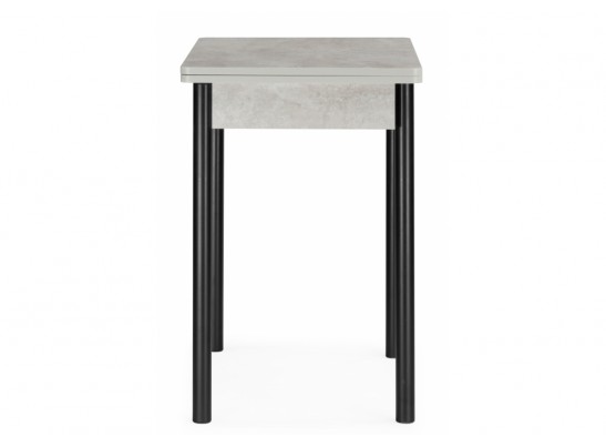 Деревянный стол Валдез 50(100) х 700 бетон метрополитан / черный матовый в Каменске-Уральском