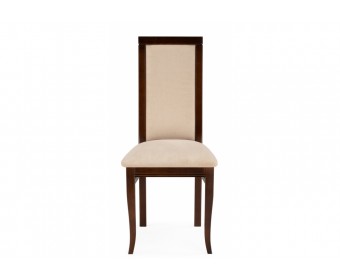 Деревянный стул Давиано велюр тедди 008 / орех темный