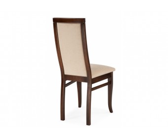 Деревянный стул Давиано велюр тедди 008 / орех темный