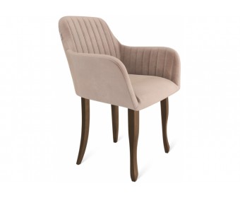 Деревянный стул Sheffilton SHT-ST38-1/S122 латте / темный орех / черный муар