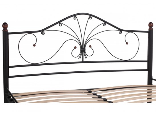 Двуспальная кровать Мэри 2 160х200 черная в Каменске-Уральском