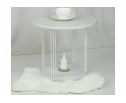 Кофейный столик SHT-CT32-1 бетон лофт / белый муар в Каменске-Уральском