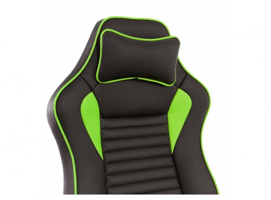 Компьютерное кресло Leon черное / зеленое в Каменске-Уральском