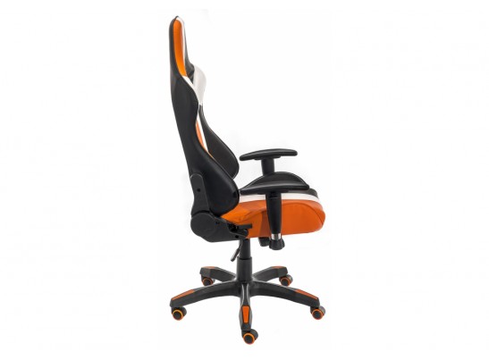 Компьютерное кресло line белое / оранжевое / черное в Каменске-Уральском