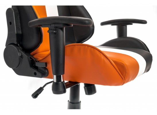 Компьютерное кресло line белое / оранжевое / черное в Каменске-Уральском