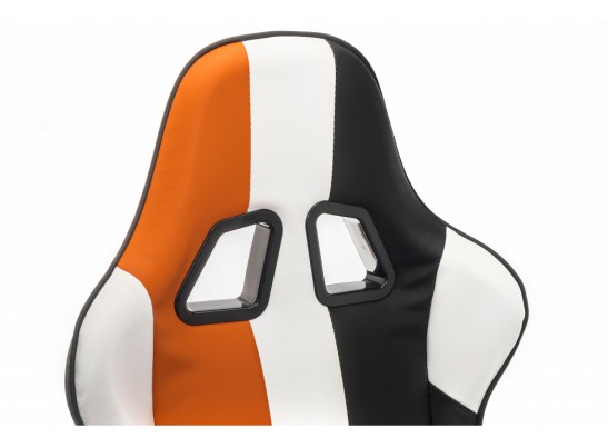 Компьютерное кресло line белое / оранжевое / черное в Каменске-Уральском