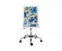Компьютерное кресло Mis white / flowers fabric в Каменске-Уральском