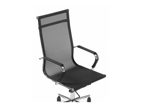 Компьютерное кресло Reus черная сетка / хром в Каменске-Уральском