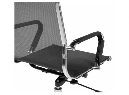 Компьютерное кресло Reus черная сетка / хром в Каменске-Уральском