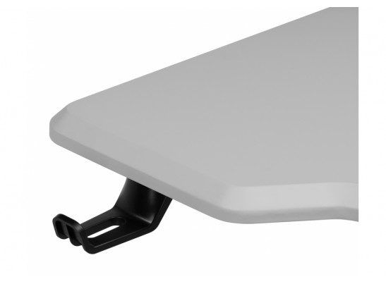 Компьютерный стол Маркос 120х75 светло-серый / черный в Каменске-Уральском