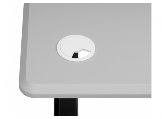 Компьютерный стол Маркос 140х80 светло-серый / черный в Каменске-Уральском