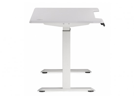 Компьютерный стол Маркос с механизмом подъема 120х75х75 белый / шагрень белая в Каменске-Уральском