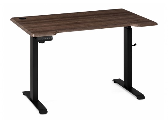 Компьютерный стол Маркос с механизмом подъема 120х75х75 черный / кантри орех в Каменске-Уральском
