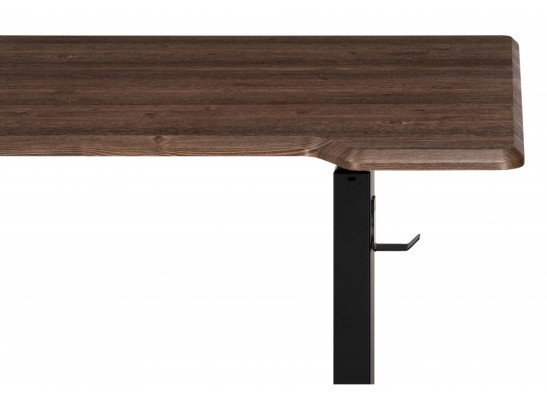 Компьютерный стол Маркос с механизмом подъема 120х75х75 черный / кантри орех в Каменске-Уральском