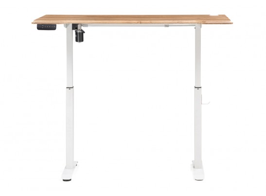 Компьютерный стол Маркос с механизмом подъема 140х80х75 белый / дуб вотан в Каменске-Уральском