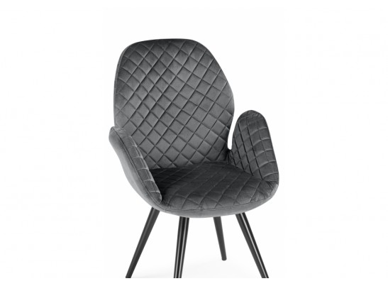 Кресло Муат поворотное графитовый / черный