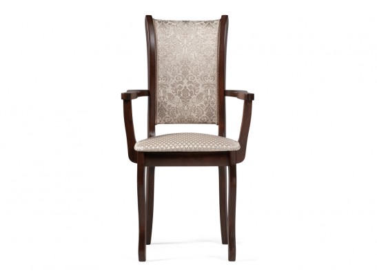 Кресло Вилмот темный орех / бежевый в Каменске-Уральском