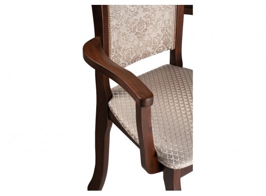 Кресло Вилмот темный орех / бежевый в Каменске-Уральском