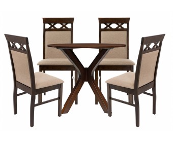 Обеденная группа Бегта dirty oak / dark beige