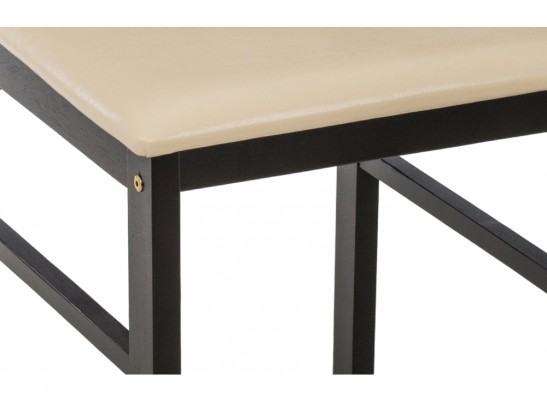 Обеденная группа Ludon (стол и 4 стула) cappuccino / cream в Каменске-Уральском