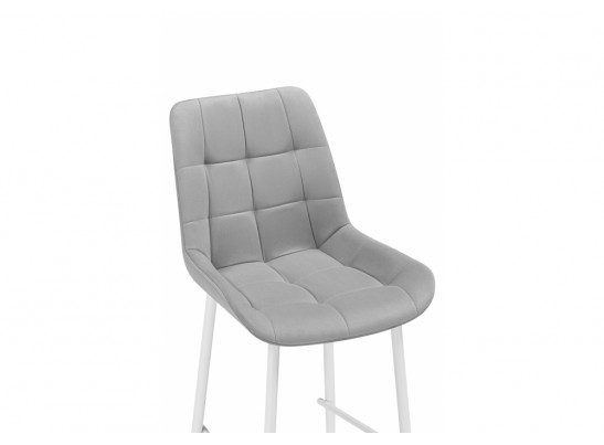 Полубарный стул Челси светло-серый (zd 960) / белый в Каменске-Уральском