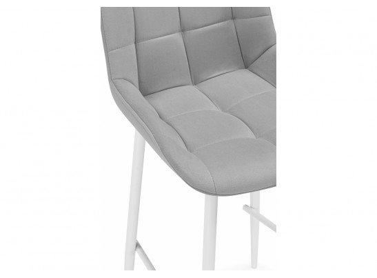 Полубарный стул Челси светло-серый (zd 960) / белый в Каменске-Уральском