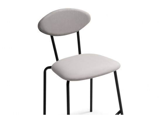 Полубарный стул Коумо катания смок / черный матовый в Каменске-Уральском