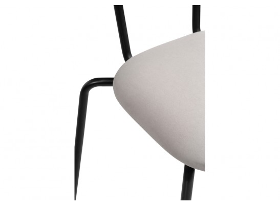 Полубарный стул Коумо катания смок / черный матовый в Каменске-Уральском