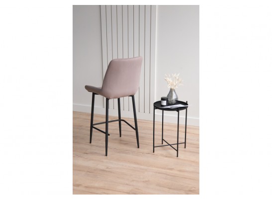 Полубарный стул Седа 360 латте (zd 290) / черный в Каменске-Уральском