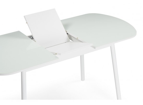 Стеклянный стол Агат белый / белый в Каменске-Уральском