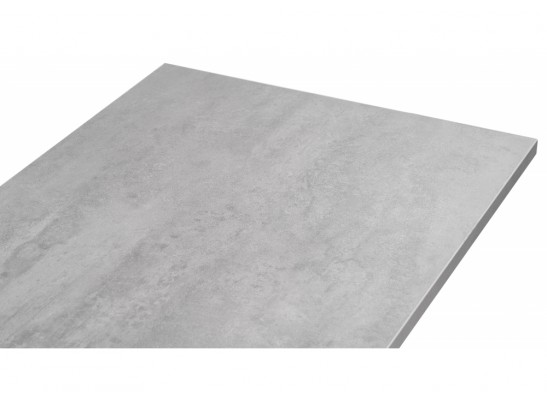 Стол Алеста Лофт 120х60х77 25 мм бетон / белый матовый в Каменске-Уральском