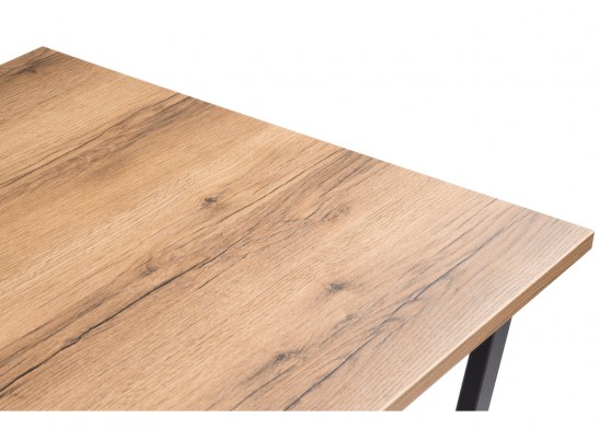 Деревянный стол Лота Лофт 140х80 дуб крафт табачный / черный матовый в Каменске-Уральском