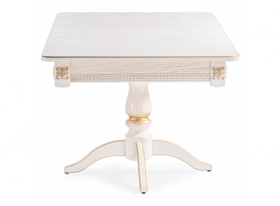 Стол Матис 110(150)х90х76 молочный / золото в Каменске-Уральском
