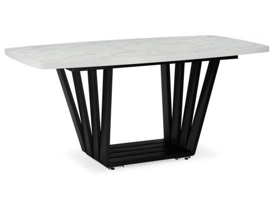 Деревянный стол Эудес 160(205)х90 сабия / черный