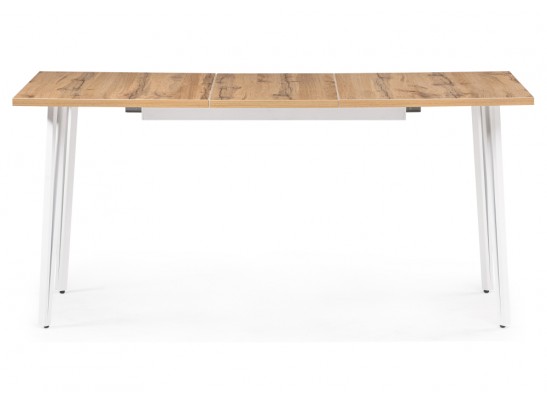 Стол раскладной Денвер Лофт 120(160)х75х75 25 мм дуб вотан / белый матовый в Каменске-Уральском